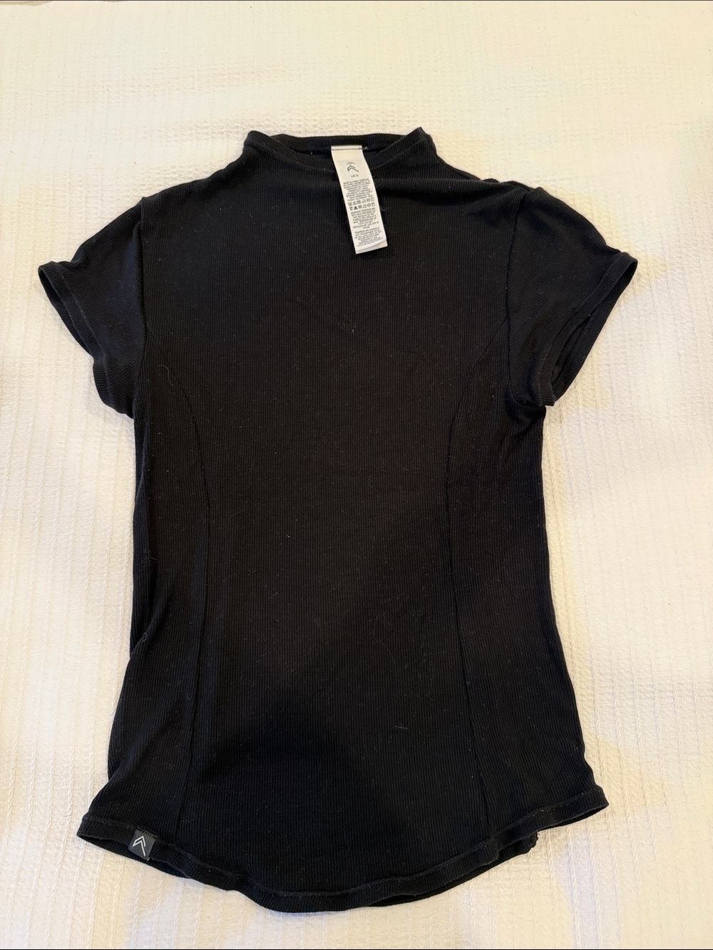 Black Short Sleeve Women's Top